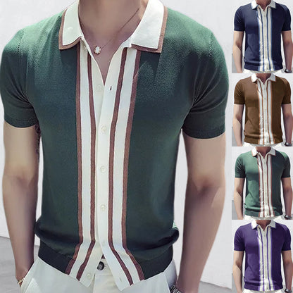 Men's Lapel POLO Sweater