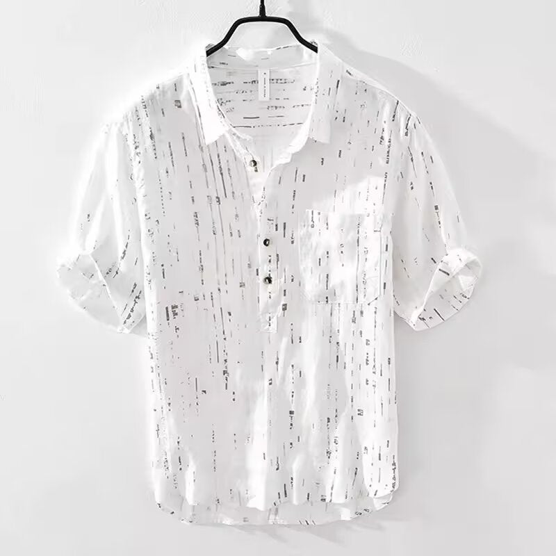 Pu Shuai Short-sleeved Lapel Polo Shirt