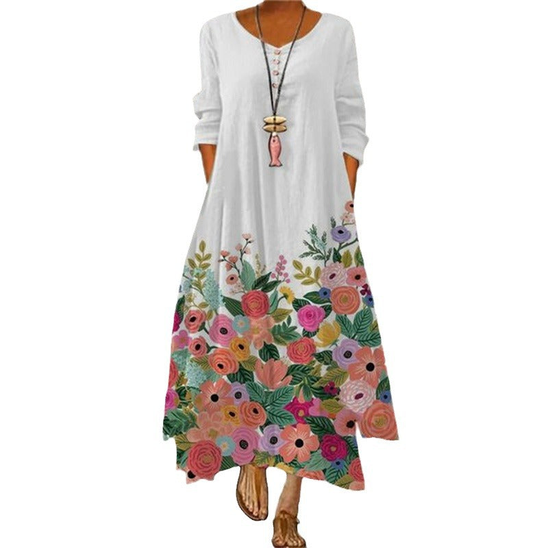 Women's Polyester Long Sleeve Dress
