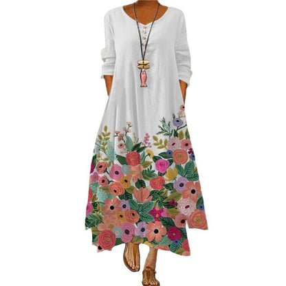 Women's Polyester Long Sleeve Dress