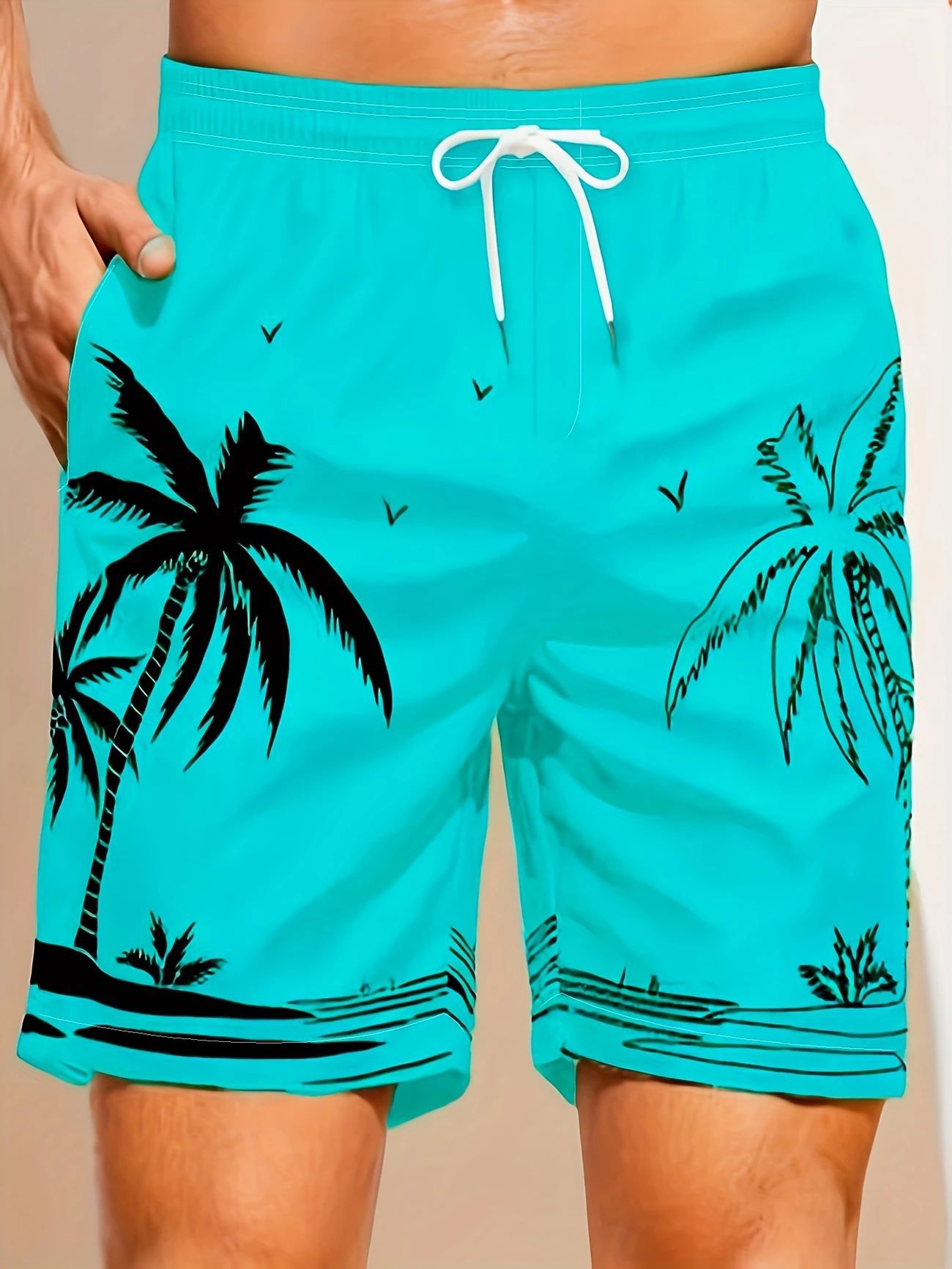 Micro-elastic Quick-drying Swimming Trunks