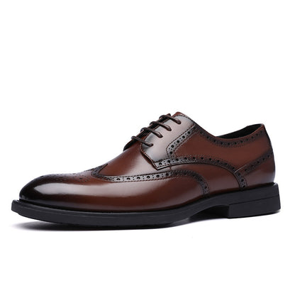 Brogue Leather Shoes Men