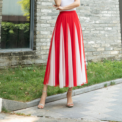 Women's Special Multicolor New Mesh Skirt