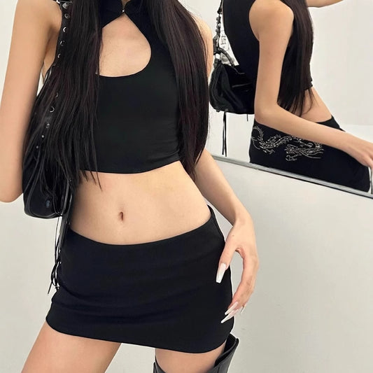 merican Slim Fit Slimming All-match-wrapped Skirt