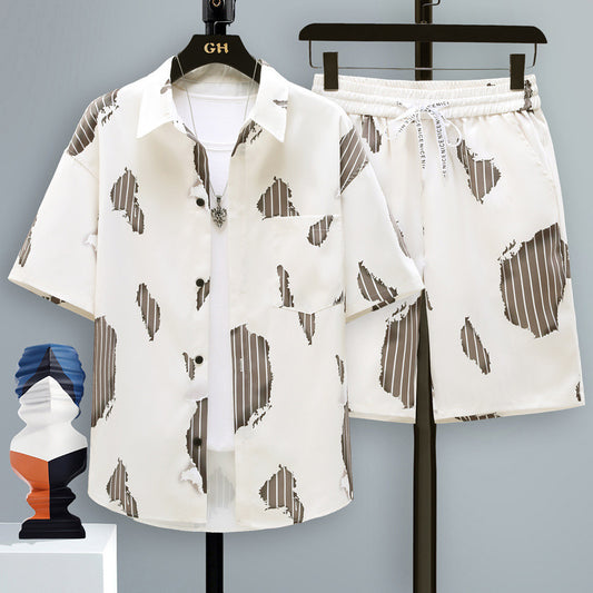 Men's Cool Shorts Two-piece Set