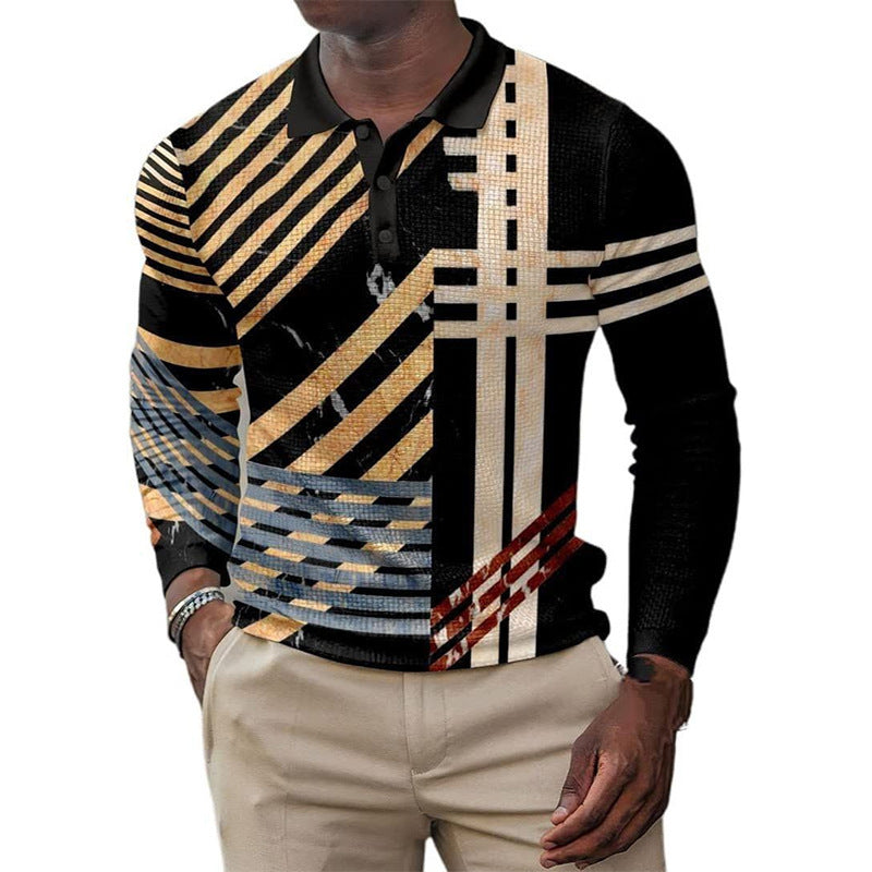 Fashion Men's Long-sleeved T-Shirt