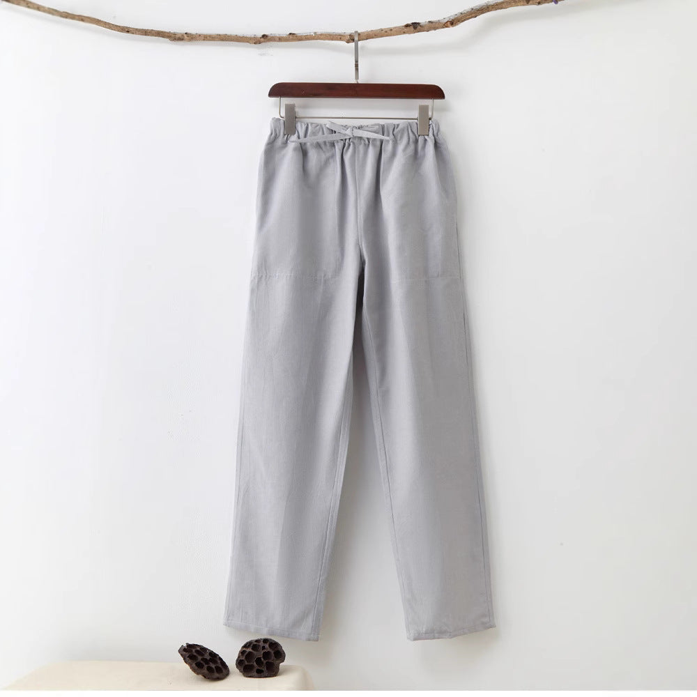 Men's Pure Cotton Coarse Pants