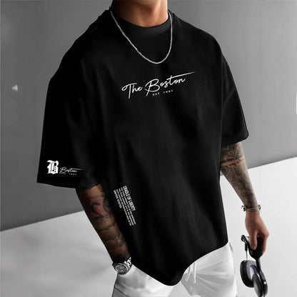 Men's Round Neck Loose Short Sleeve T-Shirt