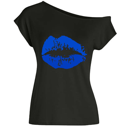 Women's Loose Shoulder Versatile T-shirt