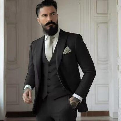 Men's Slim Fit Business Suit Set