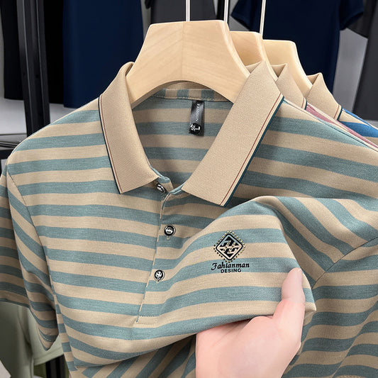 Striped Men's Short Sleeve T-Shirt