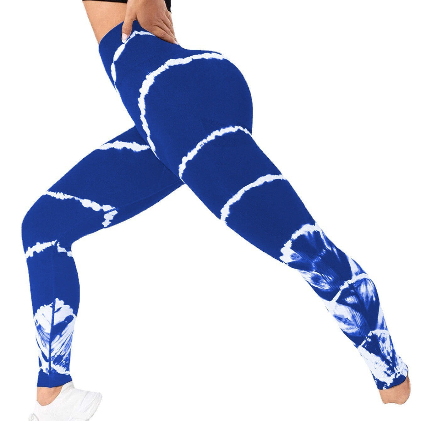 Tie-dye Stripes Seamless Fitness Pants