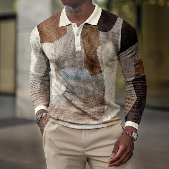 Fashion Men's Long-sleeved T-Shirt