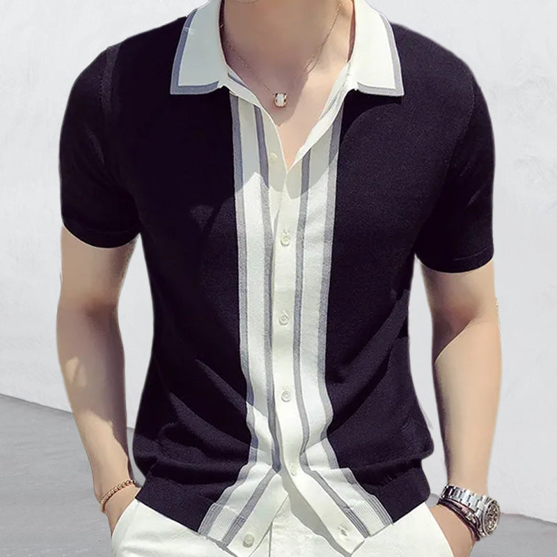 Men's Lapel POLO Sweater