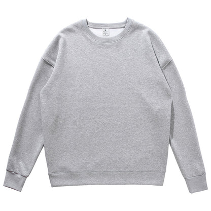 Non-gender Earth Color Round Neck Sweatshirts