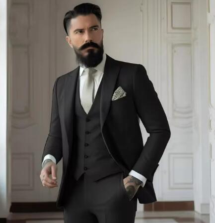 Men's Slim Fit Business Suit Set