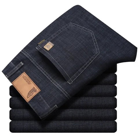 Ultra-thin Tencel Men's Loose Straight Light Blue Jeans
