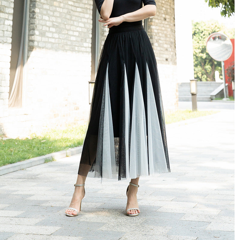 Women's Special Multicolor New Mesh Skirt