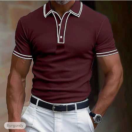 Men's Loose Color Short-sleeved T-shirt