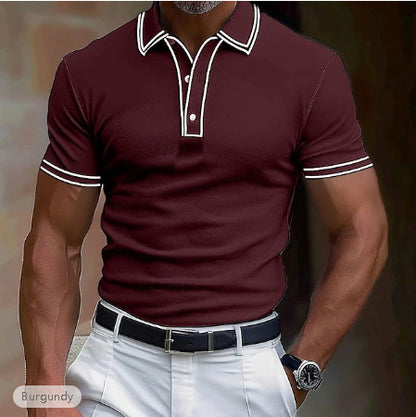 Men's Loose Color Short-sleeved T-shirt