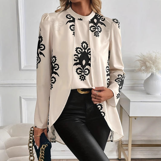 Elegant Women's Long-sleeved Shirt