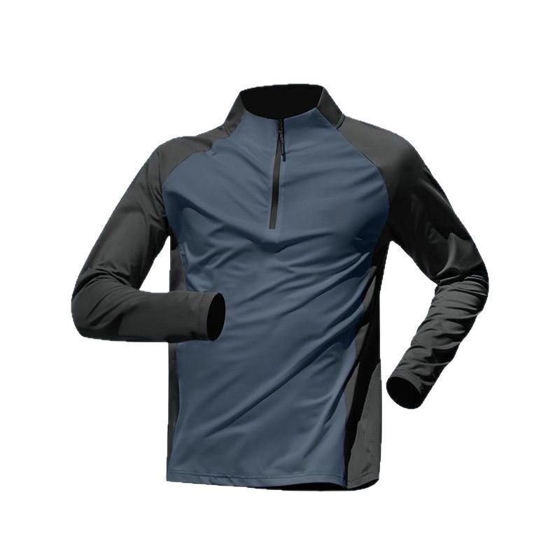 Half Zipper Training Long Sleeve Trousers Suit