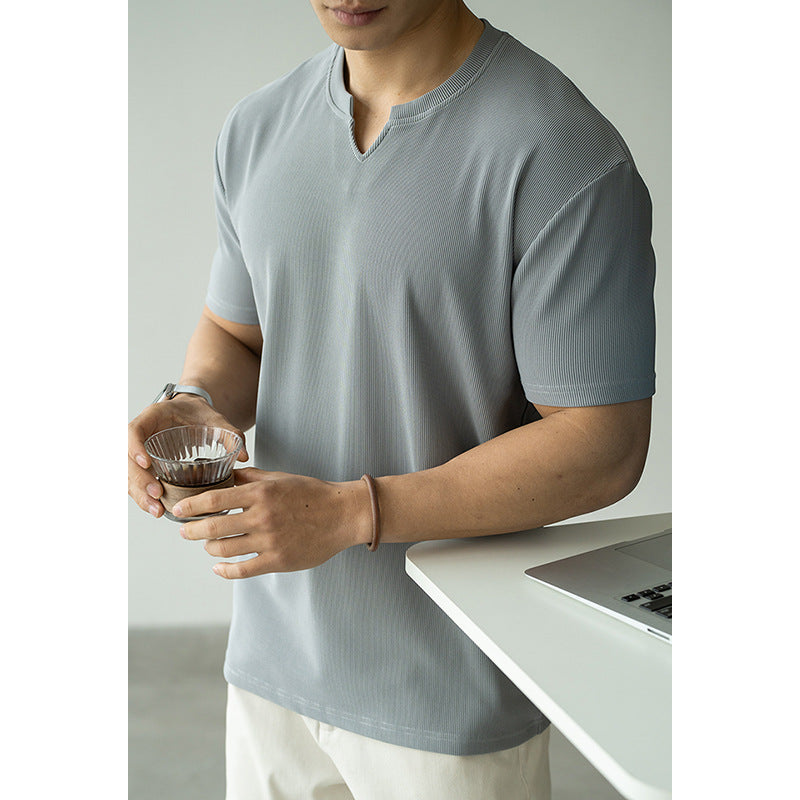 Smooth Silk Loose Commuter T-Shirt