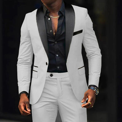 Men's Business Suit Coat Trouser Suit