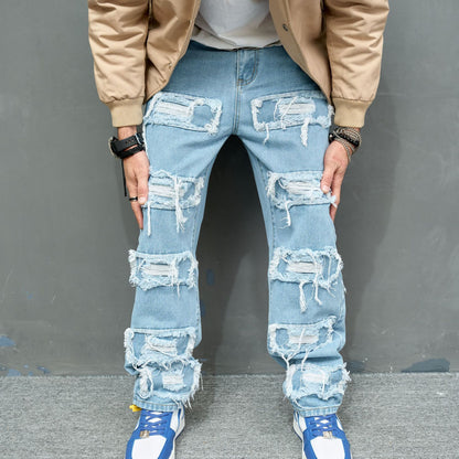 Worn Stretch Slim Fit Men's Jeans