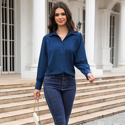 Loose Long Sleeves Women's Shirt