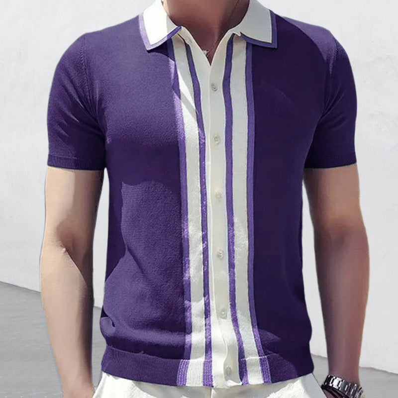Men's Lapel POLO Sweater