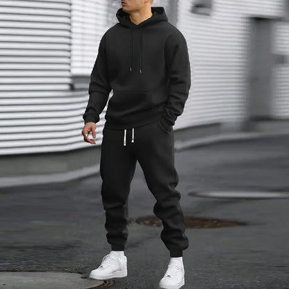 Men's Sports Hoodie With Gridles Pants