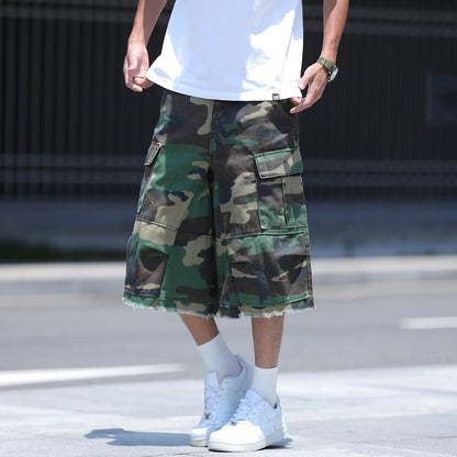 American High Street Pu Shuai Camouflage Shorts