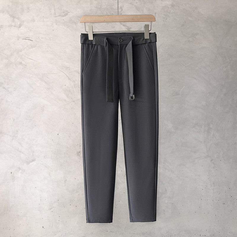 Men's Slim Straight Small Trousers