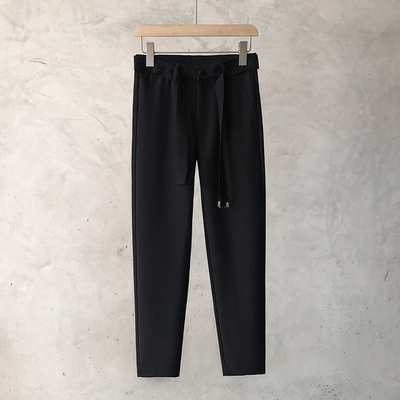 Men's Slim Straight Small Trousers