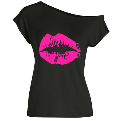 Women's Loose Shoulder Versatile T-shirt