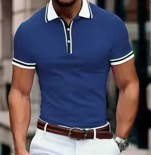 Men's Loose Color Short-sleeved T-shirt