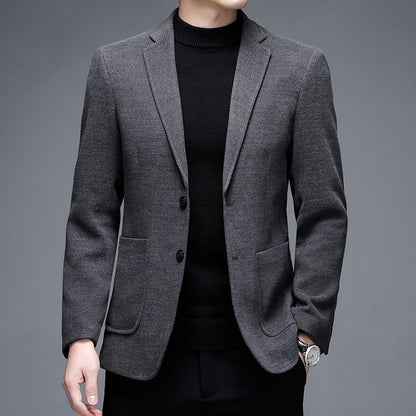 Men's Woolen Suit Thick Warm Jacket