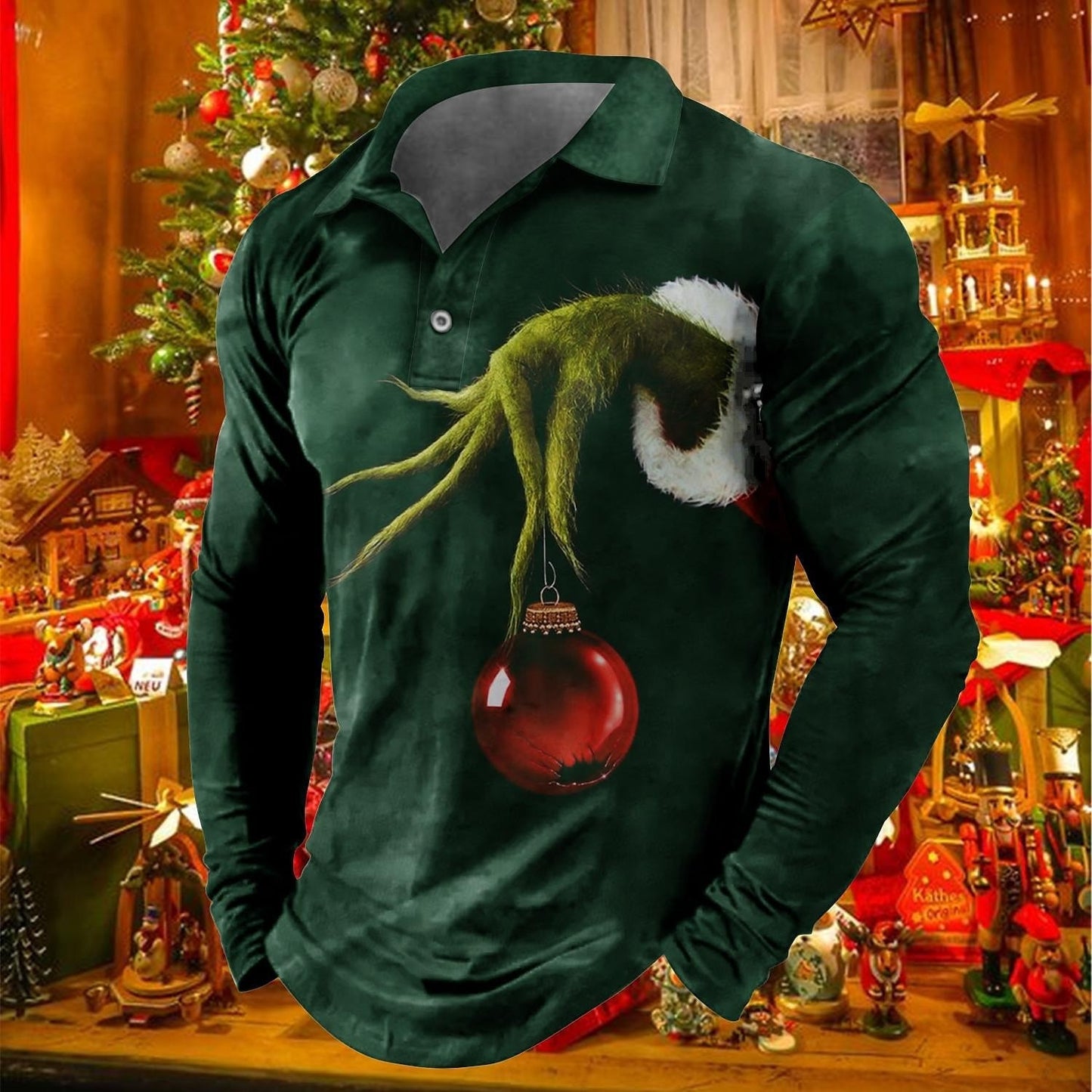 Fashion Men's Long-sleeved T-Shirt
