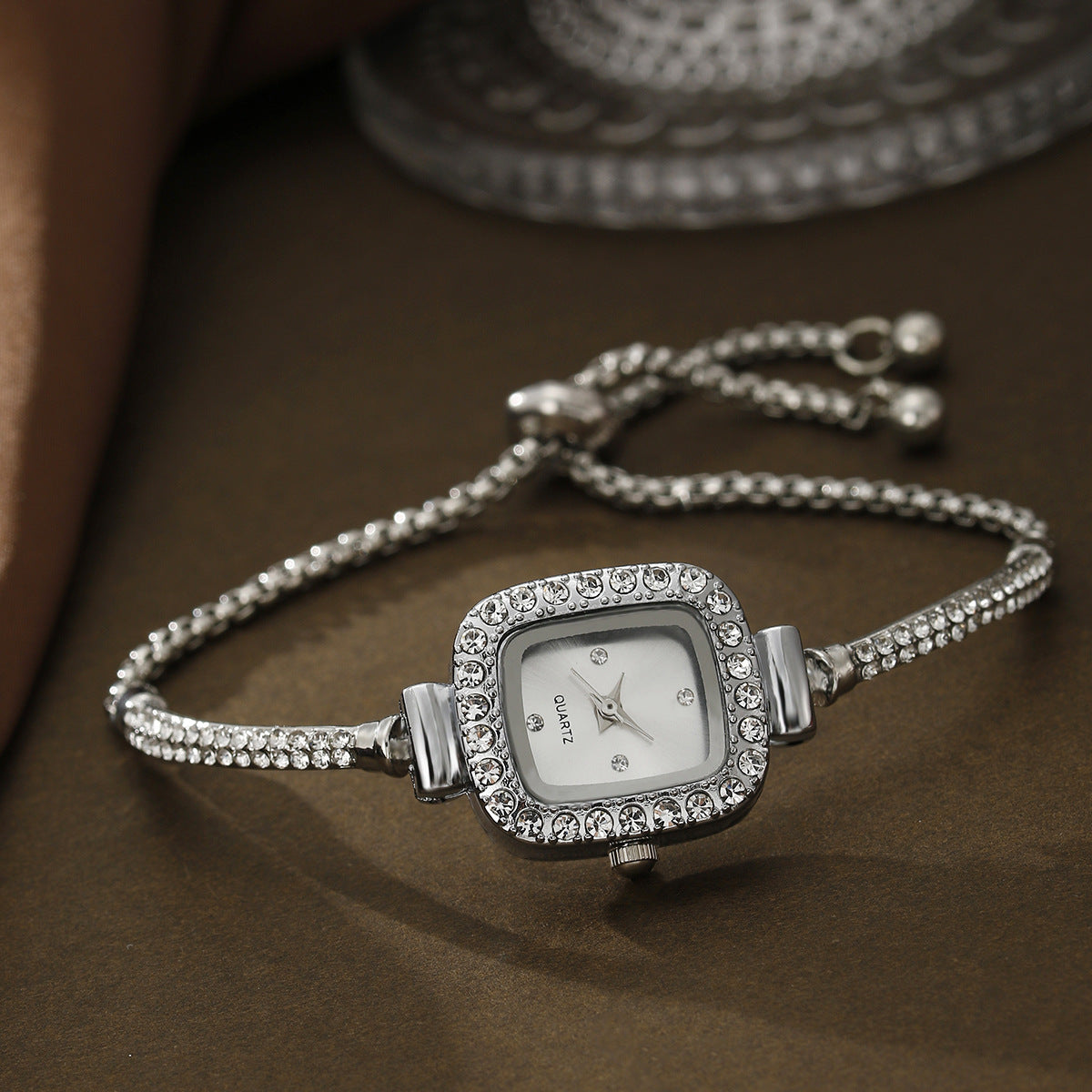 Women's Quartz Bracelet Watch Small Beads