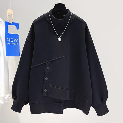 Women's Hoodie Short Loose Thick Coat Top