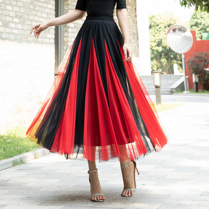 Women's Special Multicolor New Mesh Skirt