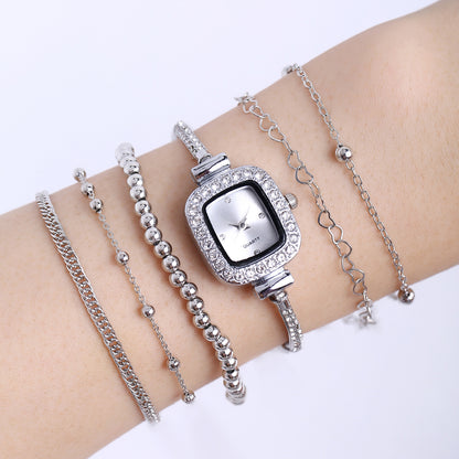 Women's Quartz Bracelet Watch Small Beads