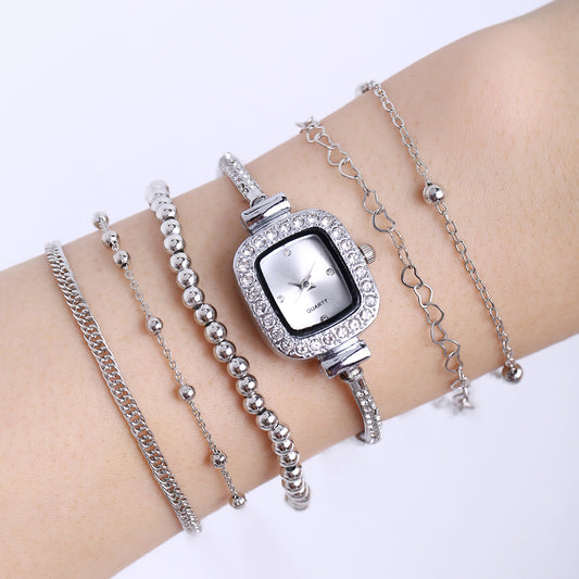 Women's Quartz Bracelet Watch Small Beads