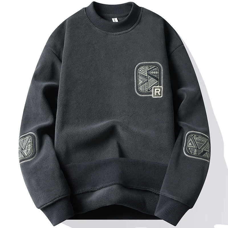 Double-sided Polar Fleece Sweater Men