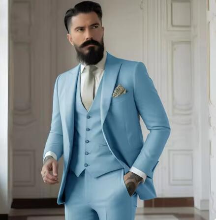 Men's Slim Fit Business Suit Set