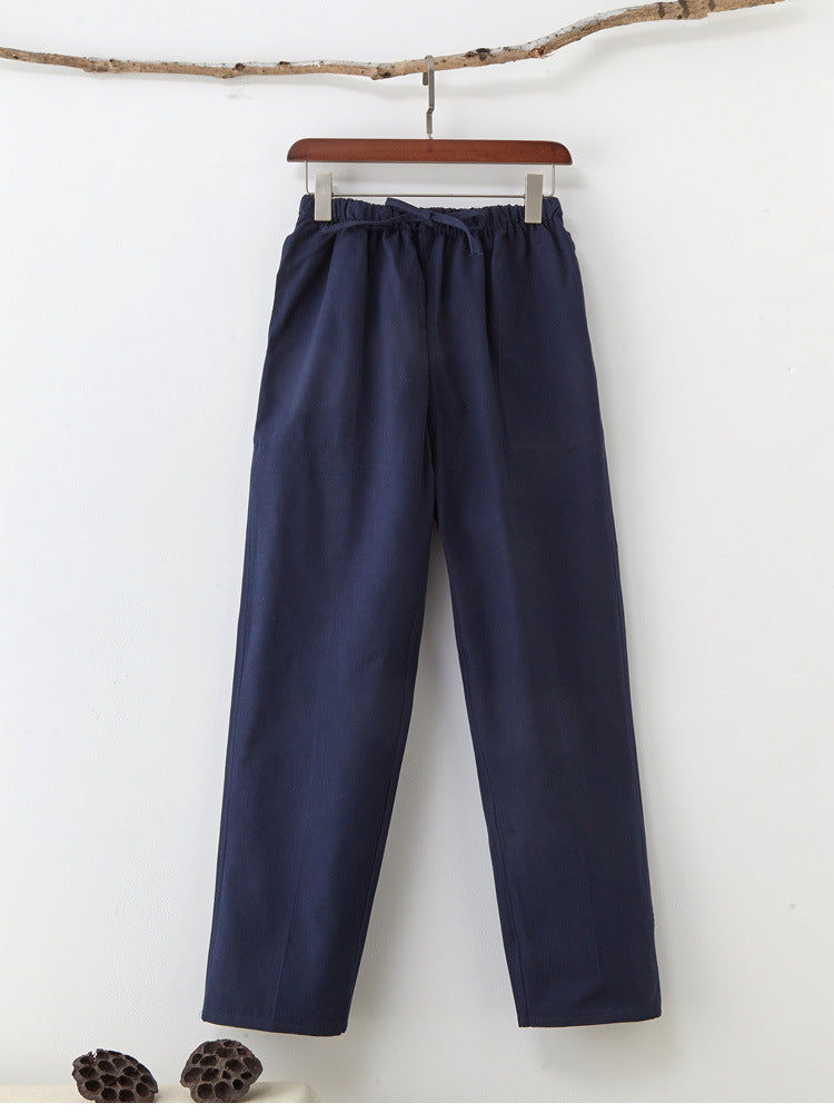 Men's Pure Cotton Coarse Pants