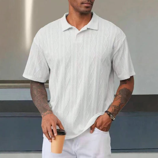 T-shirt Sleeve Loose Texture Knitted