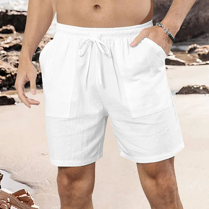 Men's Casual Cotton Linen Shorts