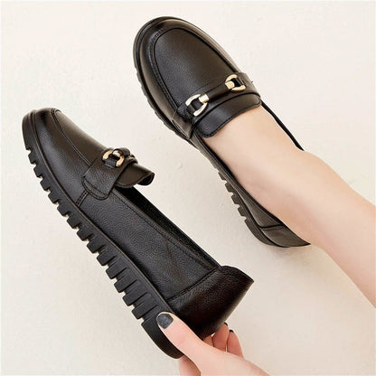 Soft Leather Middle-aged And Elderly Shoes